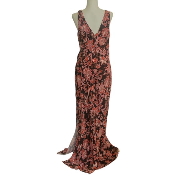 Loft Floral Slip Dress - Picture 1 of 8